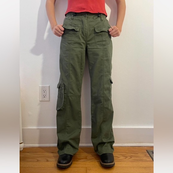 Brandy Melville Pants - Brandy Melville Olive Cargo Pants